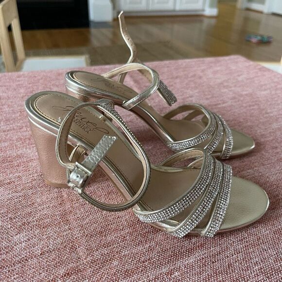 NWOB Jewel Badgley Mischka Women's Brighton Heeled Sandal Sz 5.5 - Picture 7 of 12